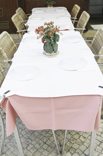 Tischdecke für Restaurants — Stockfoto