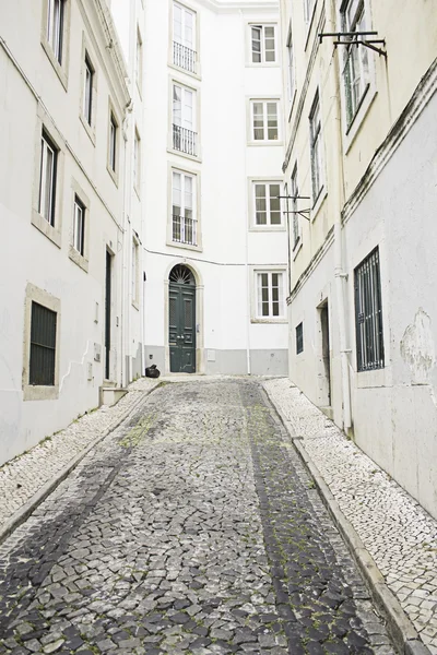 Street closed in Lisbon — Stock Photo, Image