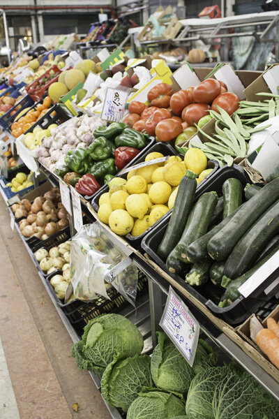 Greengrocer vegetables filled
