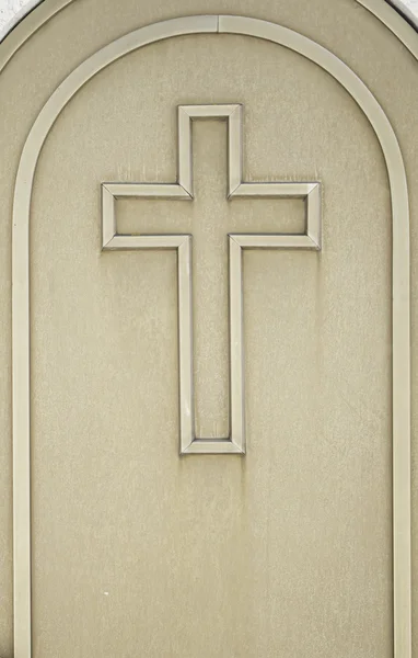 Tomb with metal door — Stock Photo, Image