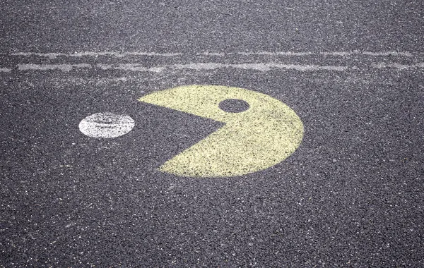 Pacman on floor — Stock Photo, Image