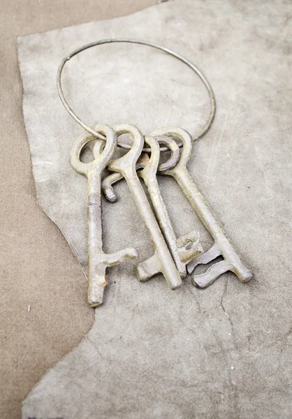Staré železo klíče — Stock fotografie
