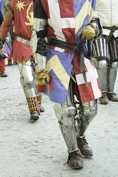 Cavaleiros de armadura — Fotografia de Stock