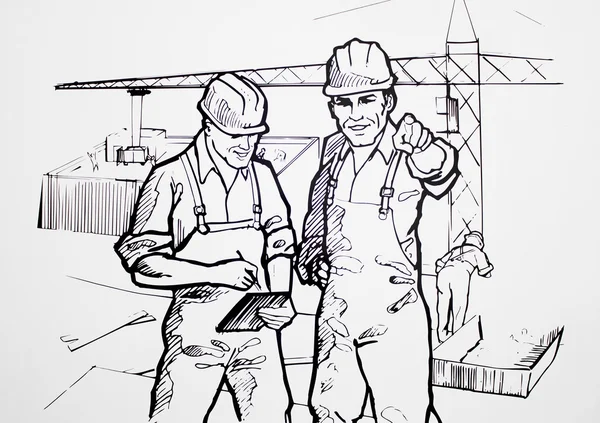Workers illustrations — Stock Photo, Image