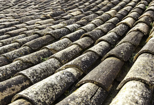Płytki Ceramiczne Dach Gliniany Konstrukcja Architektura — Zdjęcie stockowe