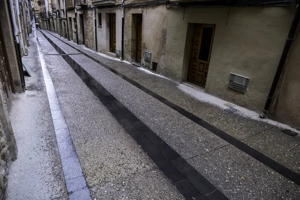 Detail Staré Ulice Historickém Městě Španělsku — Stock fotografie