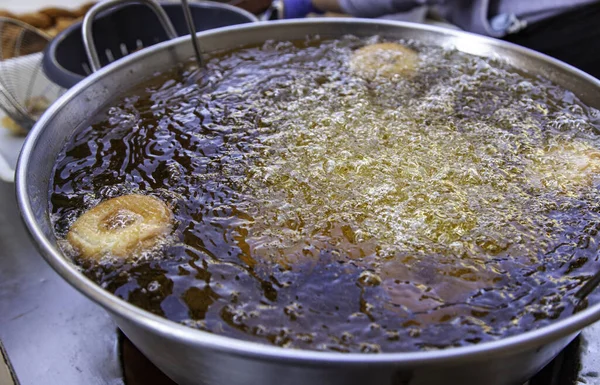 Detail Typical Spanish Dessert Fried Oil — 스톡 사진