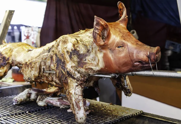 Détail Viande Grillée Fête Célébration — Photo