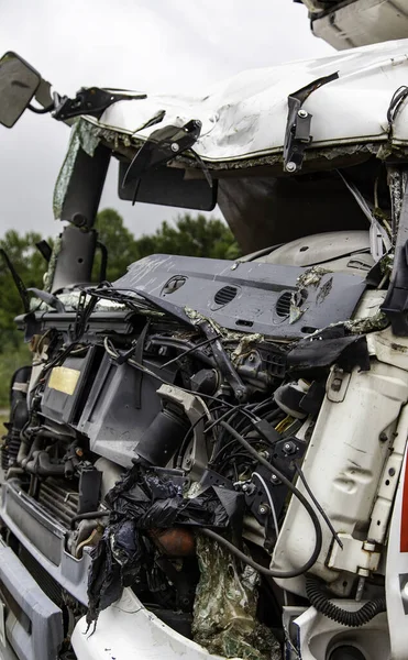 Detail Accident Destruction Vehicle Disaster Death — Stock Photo, Image