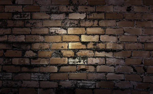 Деталь Стены Украшенной Глиняными Кирпичами Архитектура — стоковое фото