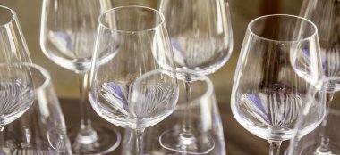 Detail of container to serve and drink wine