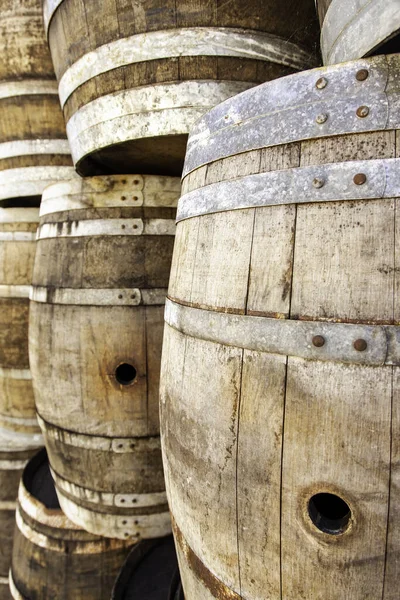 Alcoholic Beverage Storage Detail Cellar — Fotografia de Stock