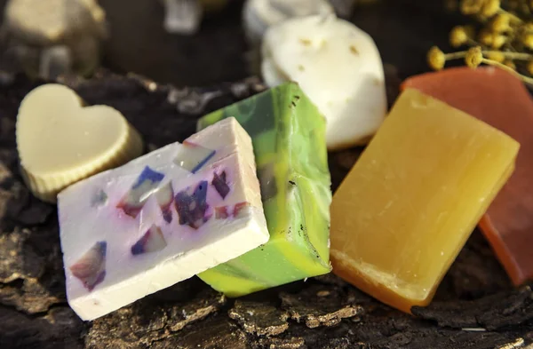 Detail Homemade Soaps Shapes Colors — Φωτογραφία Αρχείου