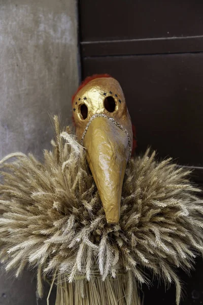 Detail Ancient Plague Doctor Mask — Stockfoto