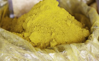 Tipik doğu baharatı, egzotik yiyecekler.