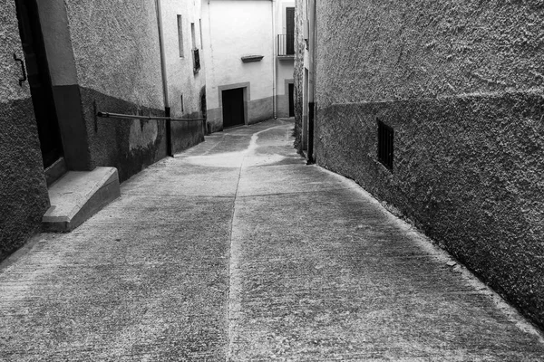 Detalj Gamla Gatan Historisk Stad Spanien — Stockfoto