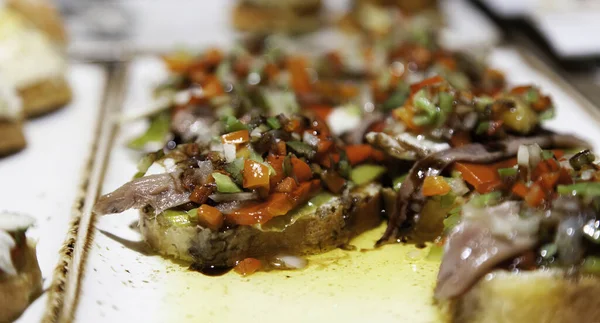 一般的なスペインのタパタの詳細 迅速かつ健康的な食品 — ストック写真