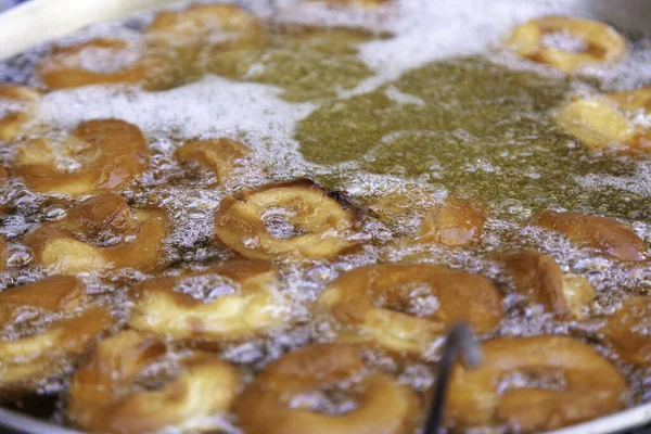 Detail Typical Spanish Dessert Fried Oil — стоковое фото