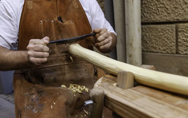 Detail of traditional wood art, creation with wood