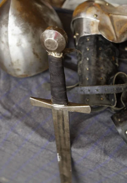 Detalhe Antiga Arma Guerra Medieval Arte História — Fotografia de Stock