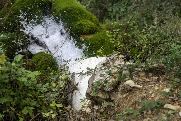 Détail Des Chutes Eau Naturelles Dans Nature Environnement — Photo