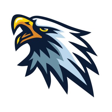 Kartal Maskotu Logo Spor Takımı Maskot Tasarım Vektörü 