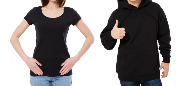 Κενά Ρούχα Mock Concept Shirt Και Φούτερ Άδειο Για Λογότυπο — Φωτογραφία Αρχείου