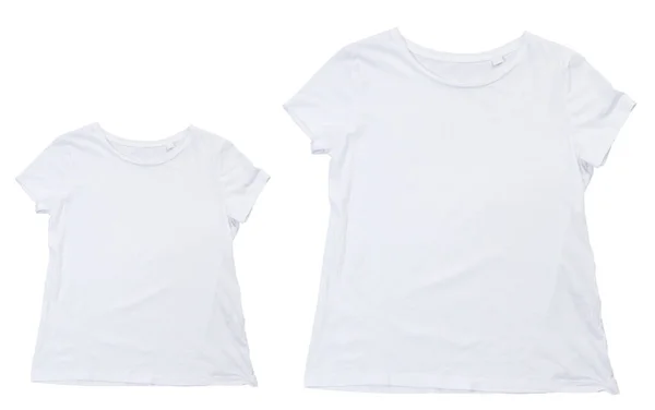 Weißes Shirt Und Shirt Für Teenager Oder Babys Kollektion Verschiedener — Stockfoto