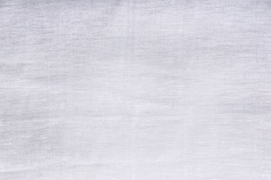 Gri keten kumaş. Üst görünüm ve kopyalama alanı