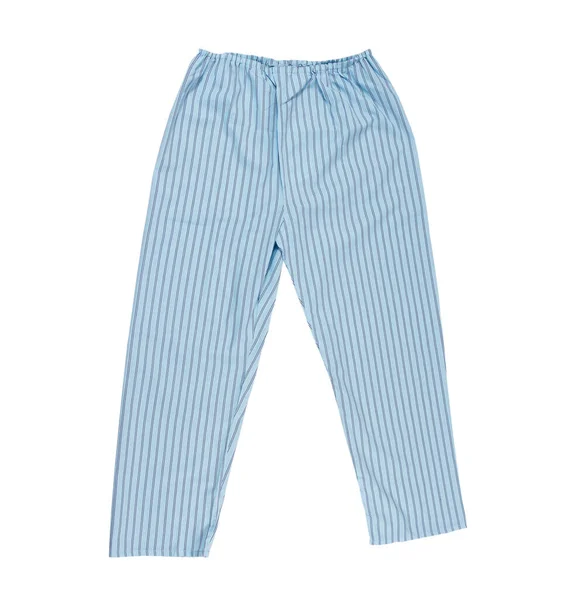 Pantalon Sommeil Isolé Pantalon Pyjama Femme Couleur Bleue Isolé Sur — Photo