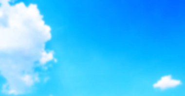 Bulutlu mavi gökyüzü, bulanık arkaplan, tasarımcı için yerleşim