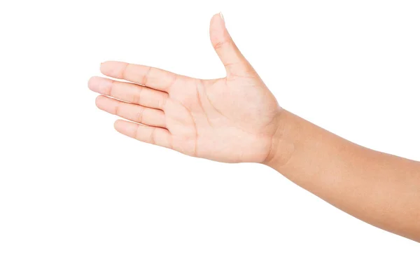 Afro American Hand Isolated White Background Voting Hand Mock — Stock Photo, Image