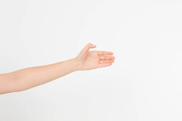 고립된 코카서스식 손짓으로 표시를 아메리칸 템플릿 — 스톡 사진