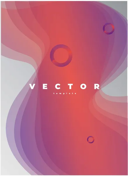 Plantilla Vectorial Minimalista Moda Para Volante Con Fondo Gris Círculos — Vector de stock