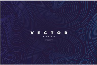 Siyah sırttaki ince dalgalı çizgilerin vektör deseni