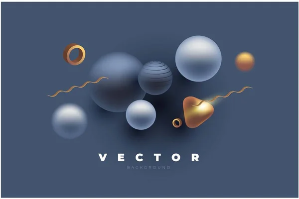 Modelo Moda Vetorial Com Conjunto Formas Geométricas Volumétricas Cinza Dourada Gráficos De Vetores