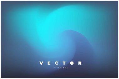 Mavi ve gri renkli bulanık bükülmüş vektör arkaplanı
