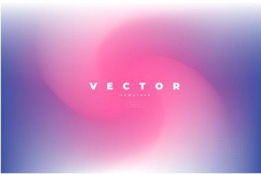 Bulanık pembe ve mavi arkaplan ile kolay havadar ışık vektörü şablonu