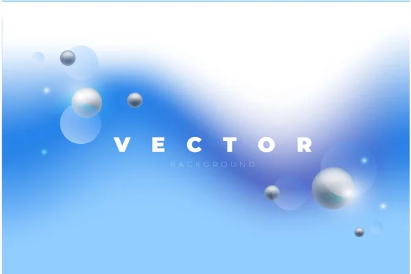 青と白の背景にグレーのボールと円を飛んでライトベクトルテンプレート ロイヤリティフリーのストックイラスト