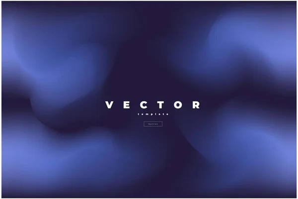 Vector Minimalista Fondo Borroso Con Colores Azul Negro — Vector de stock