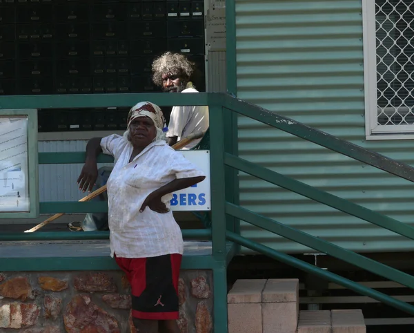 Avustralya Aborjinleri - gezegendeki en temiz ırklardan biri. Kasım 19, 2007 mataranka, northern territory, australi