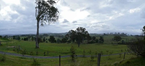 En Australia. Victoria. Panorama de la tierra de cuento de hadas agrícola . — Foto de Stock