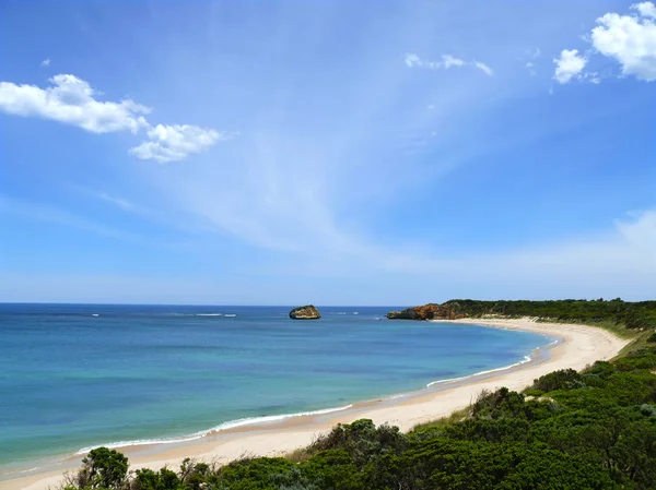 La fantástica playa salvaje paraíso. Great Ocean Road, Australia, Victoria, Parque Nacional . —  Fotos de Stock