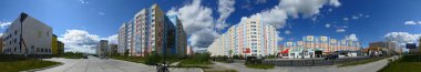 Rusya, nadym. kasaba nadym, tam daire, 360 derece panorama.