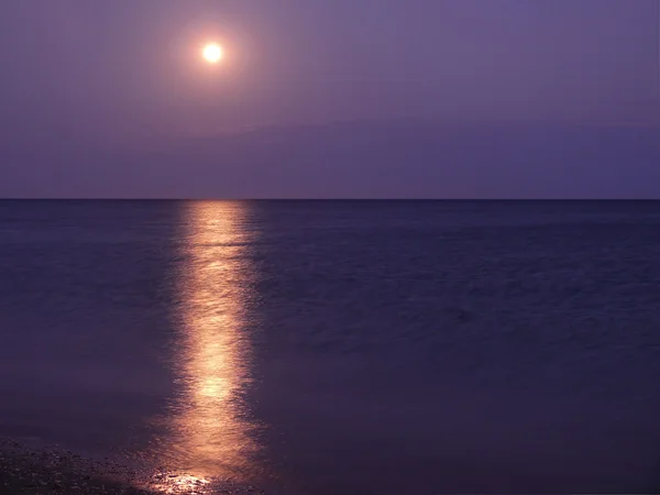 The Moon on ocean, Western Australia, National park Exmouth. Gulf Exmouth. — Stock Photo, Image