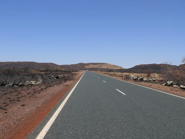 Desert. Road. — Stock Photo, Image