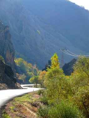 Yılan gibi bir yol. Türkiye.