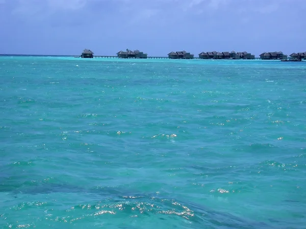 Maldivas. Hoteles en el agua . —  Fotos de Stock
