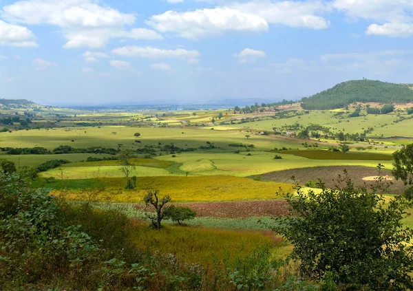 Africa, Ethiopia. Landscape of the African nature. Mountains, valleys and woods. — Stock Photo, Image