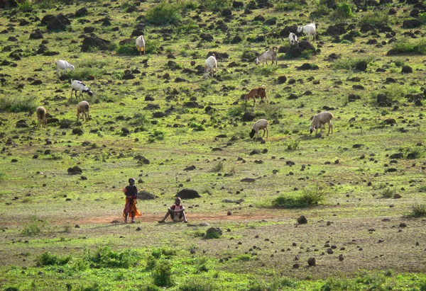 Voi, kenya - november 29, 2008: två obekanta barn från maa — Stockfoto